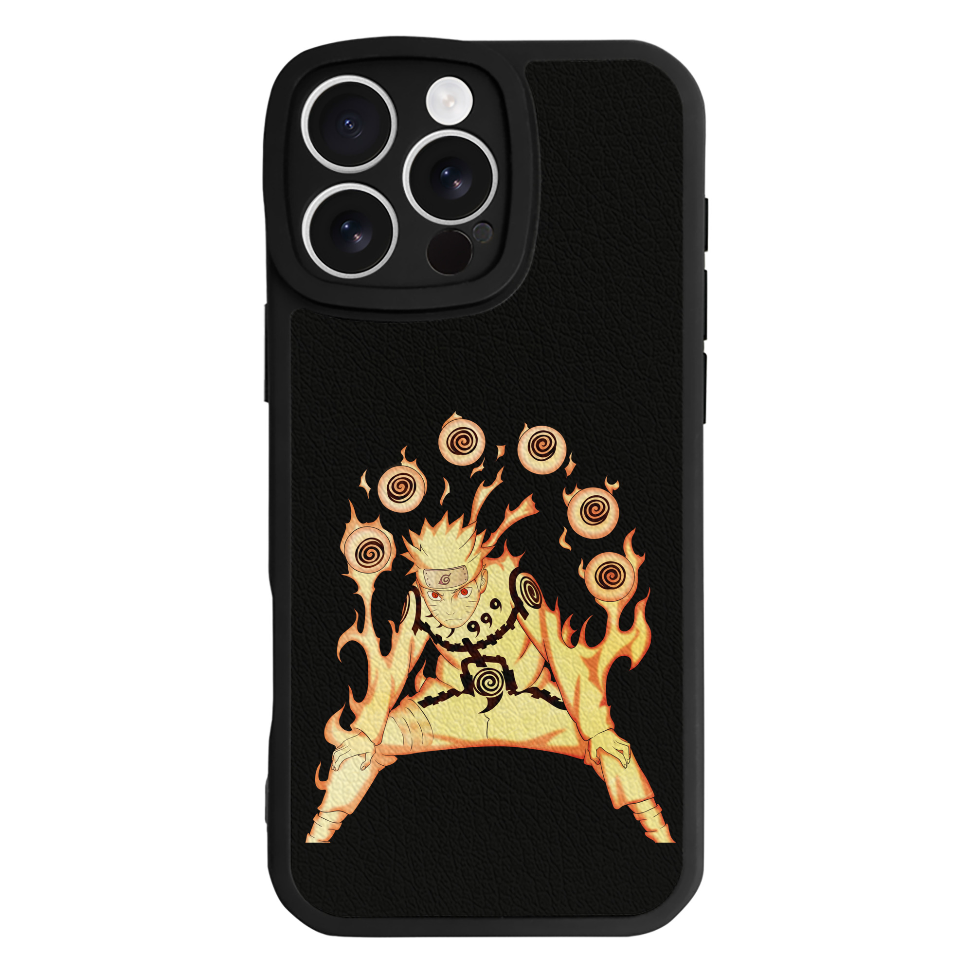 （画像用） NARUTO -ナルト- うずまき ナルト Uzumaki Naruto 【iPhone 16シリーズ対応】シリコンスマホケース（レザー調） 材質：シリコン